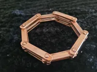 Copper chain link bracelet