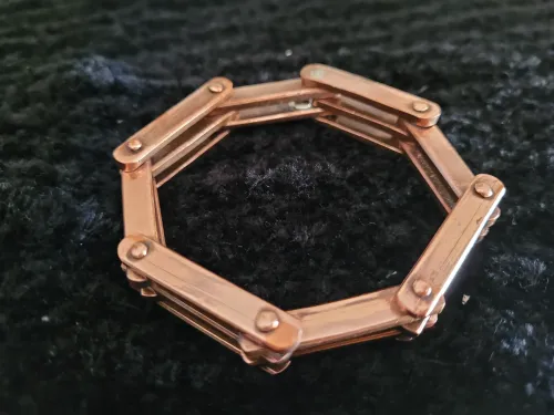 Copper chain link bracelet